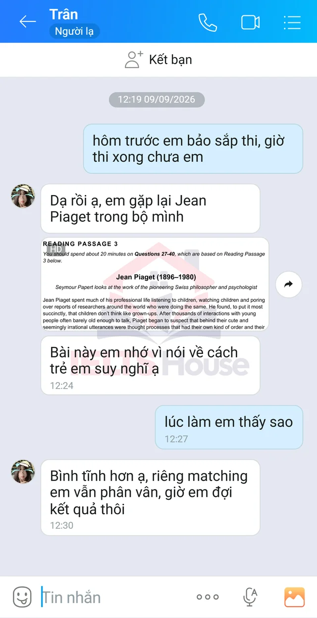 Ảnh feedback 3 trong bộ sưu tập IELTS House