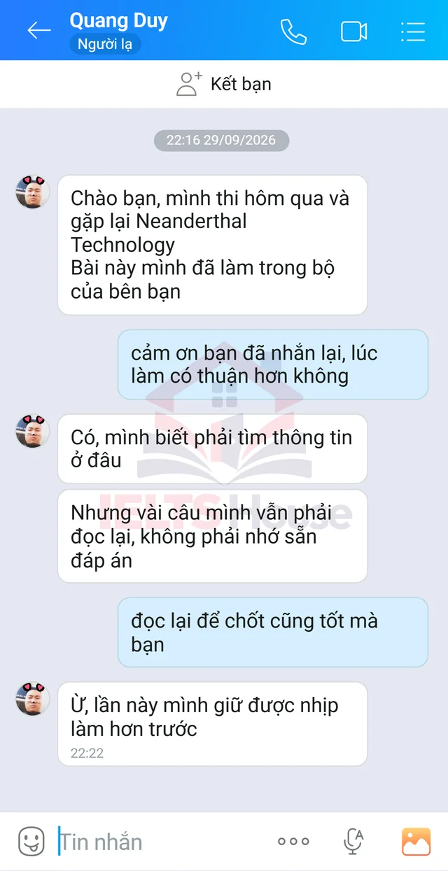 Ảnh feedback 7 trong bộ sưu tập IELTS House
