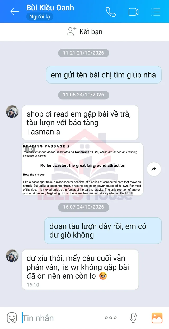 Ảnh feedback 26 trong bộ sưu tập IELTS House