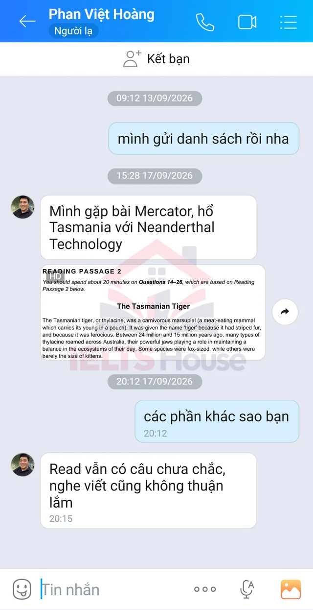 Ảnh feedback 27 trong bộ sưu tập IELTS House