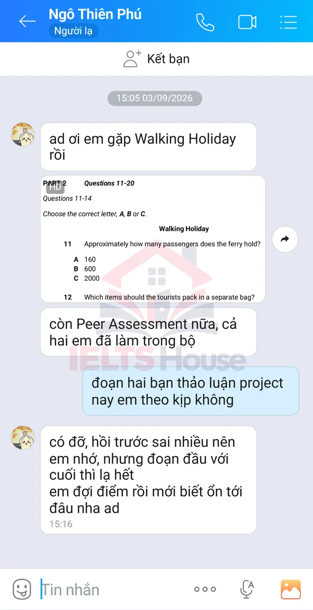 Ảnh feedback 41 trong bộ sưu tập IELTS House