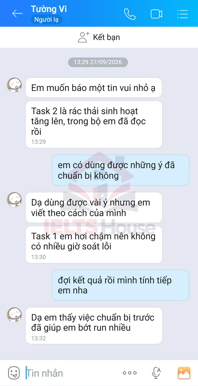 Ảnh feedback 57 trong bộ sưu tập IELTS House