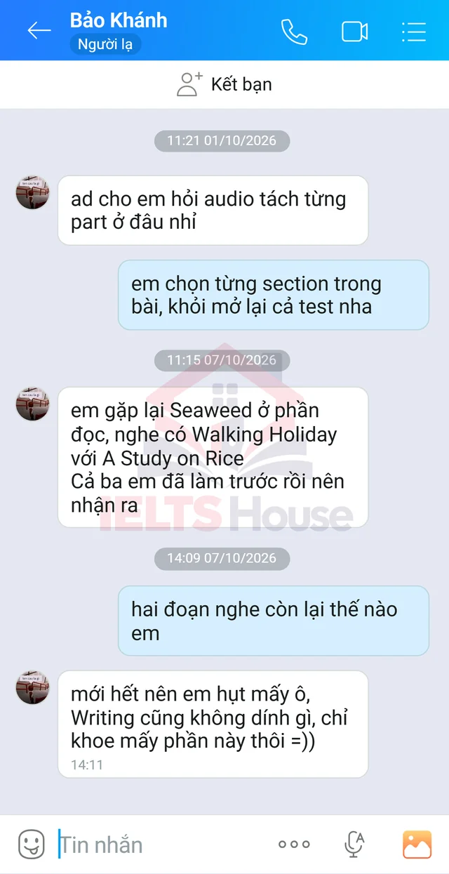 Ảnh feedback 87 trong bộ sưu tập IELTS House